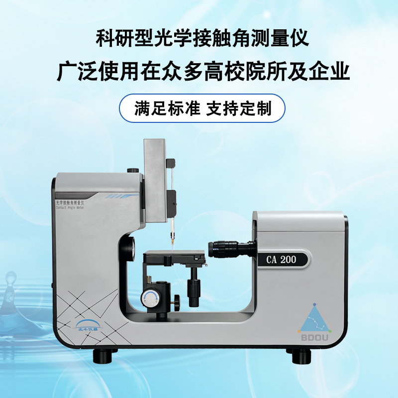 接触角测量在沥青润湿性分析中的具体应用